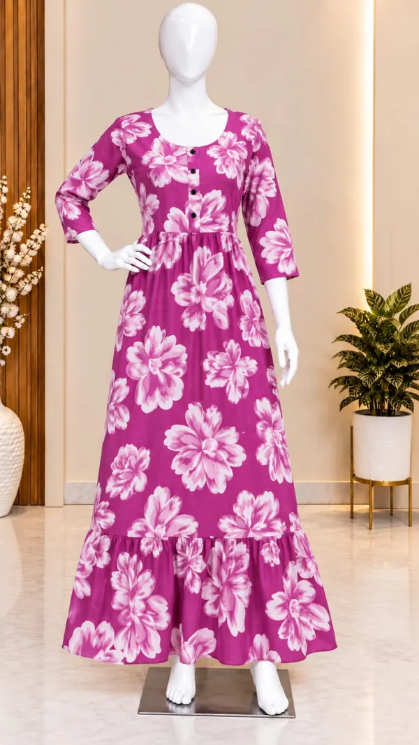 Own Brand Heavy Rayon Long Maxi Gown | MG264