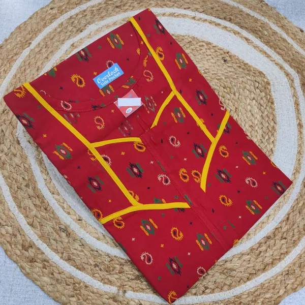 Pure Gujiri Cotton Nighty | NT3826