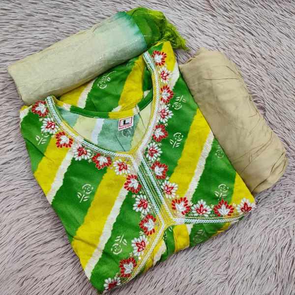Nayra Cut Kurti with Bottom & Dupatta | TS1832