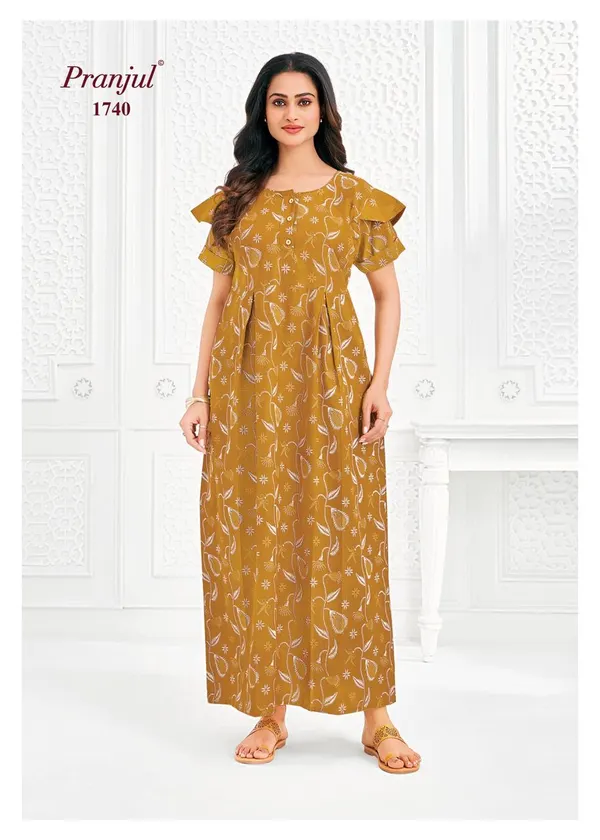Pranjul Nighty Pure Cotton | PN1740