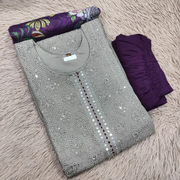 Top Bottom Dupatta set | TS2141