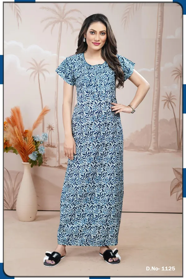 Premium Cotton Branded Nighty | BR25