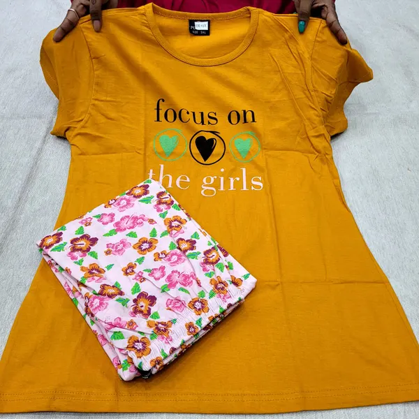 Premium Cotton Night Suit | NS466