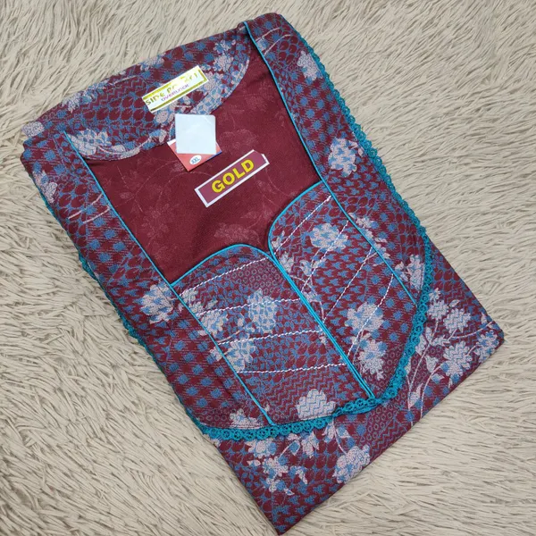 Alphine lace work Nighty | NT2954