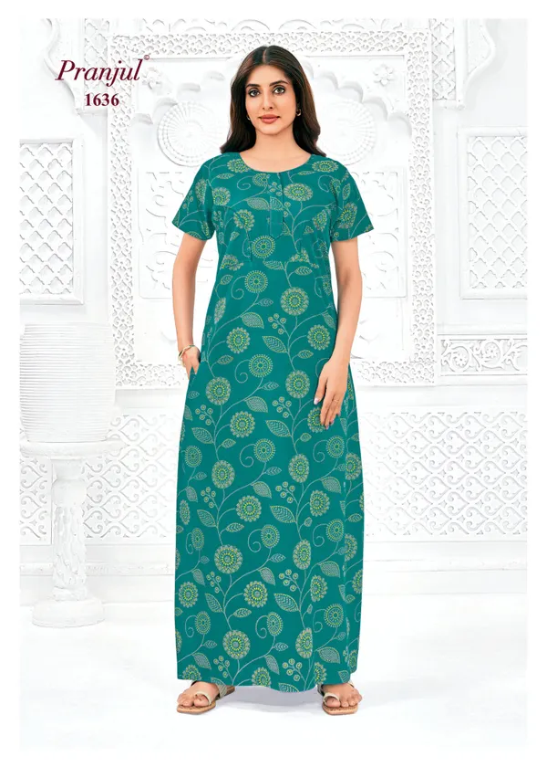 Pranjul Nighty Pure Cotton  | PN1636