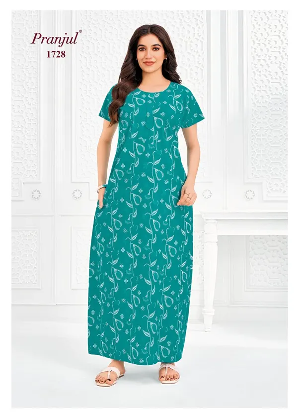 Pranjul Nighty Pure Cotton | PN1728