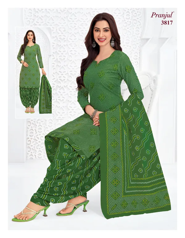 Pranjul Premium Cotton Stright Top Patiyala Bottom with Dupatta | SW3817