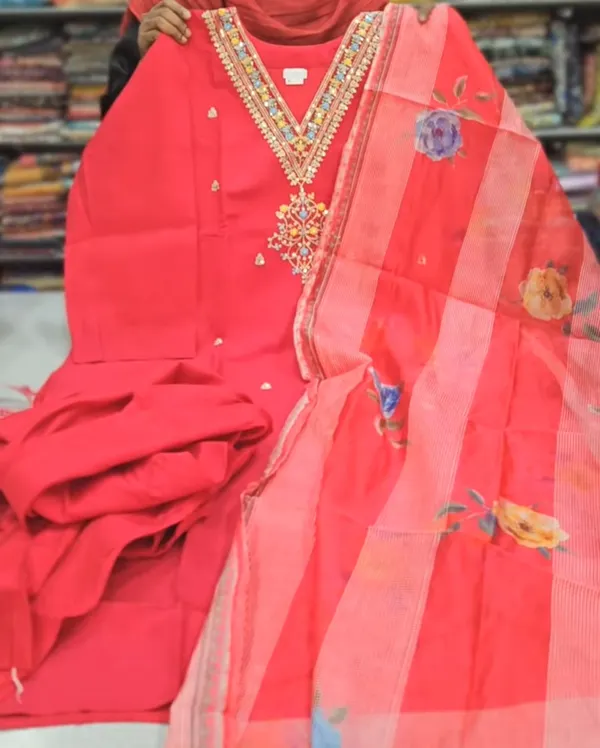 Top Bottom Dupatta set | TS2129
