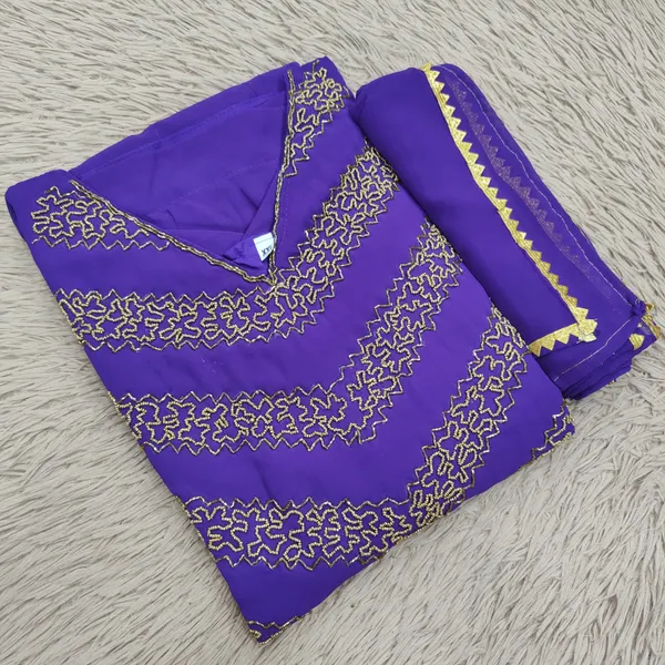 Heavy Handwork Long Anarkali Kurti with Dupatta | KS1223