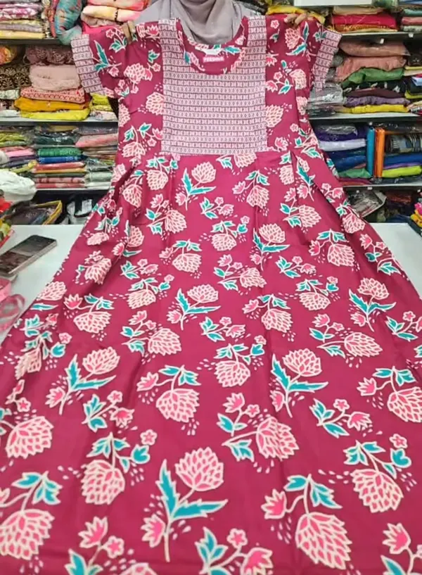 Premium Pure Cotton Feeding Frock Maxi | FN50