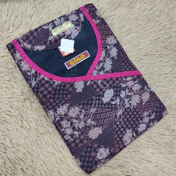 Alphine lace work Nighty | NT2947