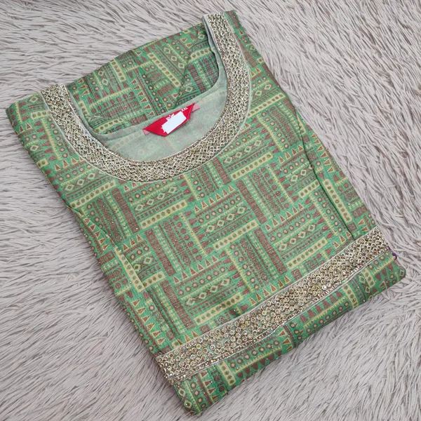 Silk Long Anarkali Kurti | AK1864