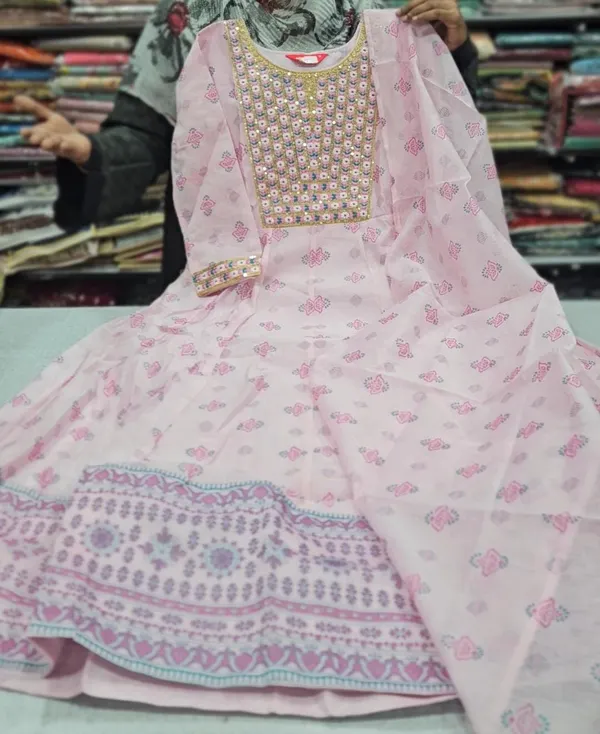 Anarkali Kurti with Dupatta | KS743