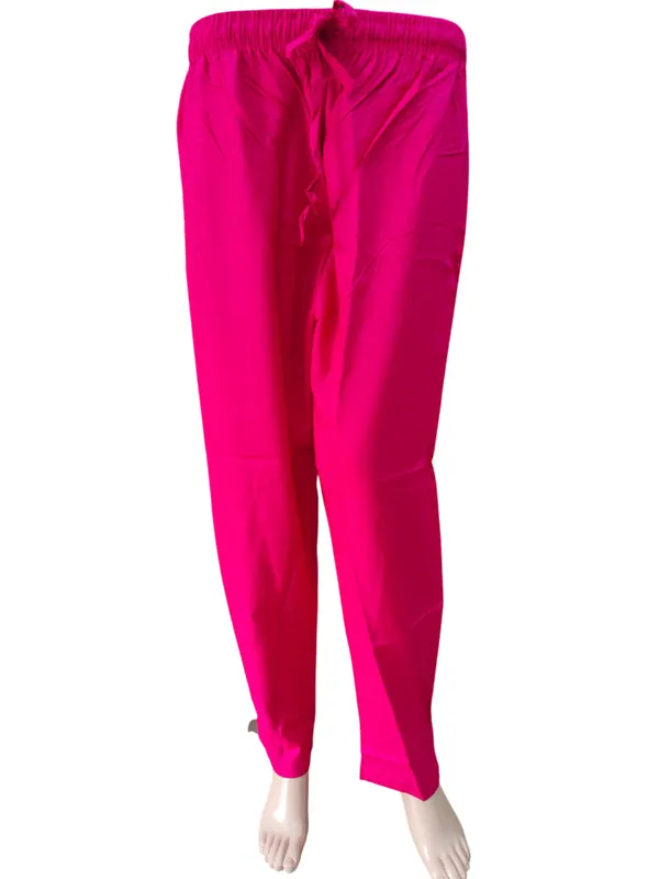 Rayon Straight Pant with Side Pocket & Drawstring | ST27