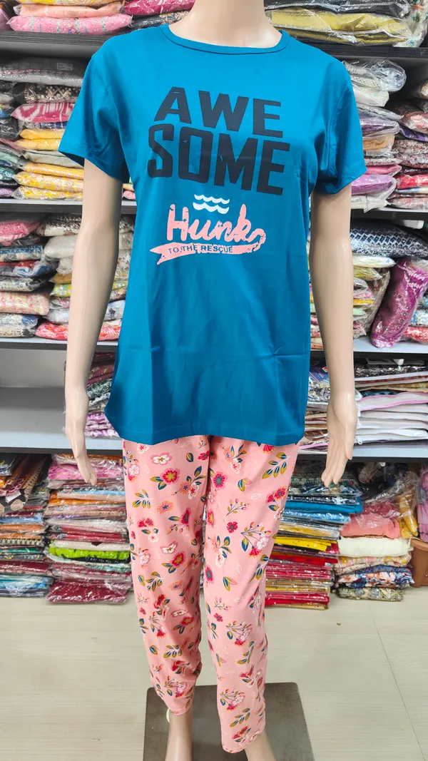 Premium Cotton Night Suit | NS174