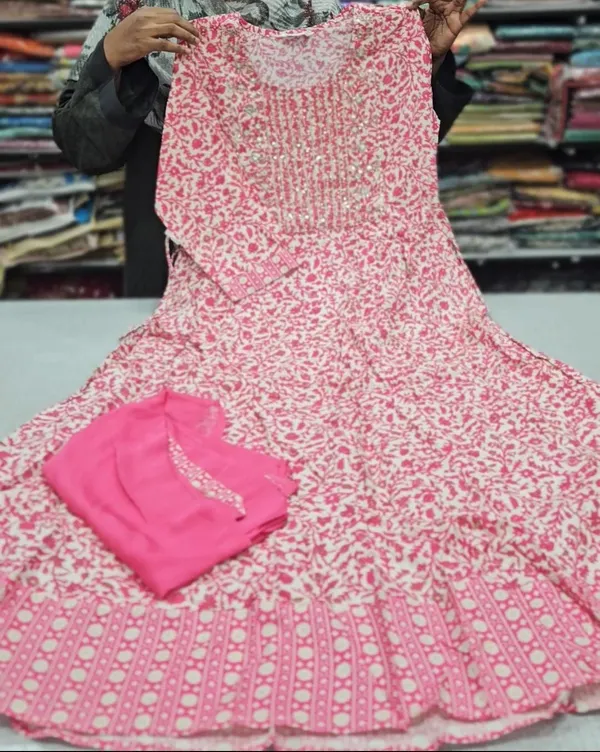 Anarkali Kurti with Dupatta | KS750