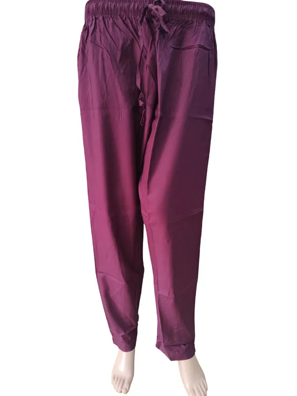 Rayon Straight Pant with Side Pocket & Drawstring | ST24