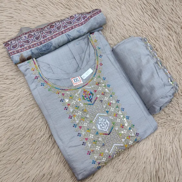 Vatican Silk Top Bottom Dupatta set Collection  | TS2311
