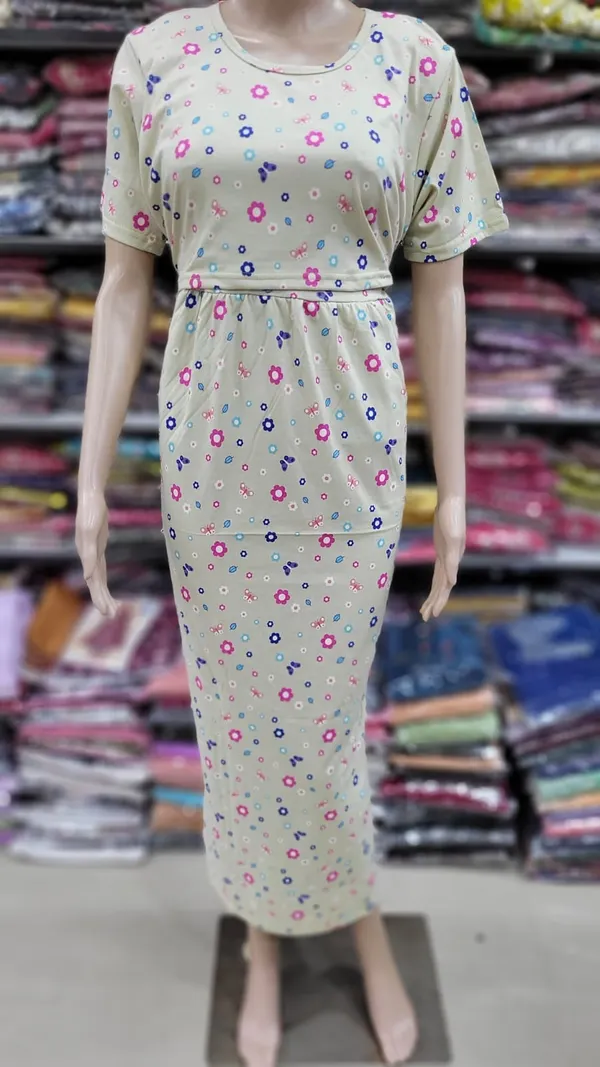 Hosiery Cotton Zipless Feeding Kurti | FK105