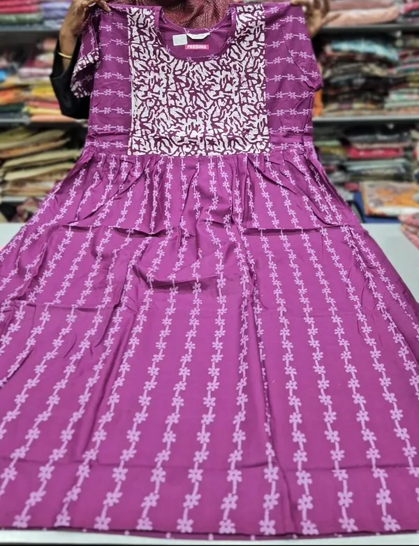 Feeding Frock Nighty / Maxi Gown | FN12