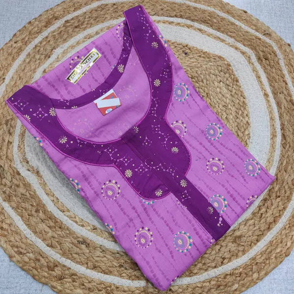 Rajwadi Pure Cotton Nighty | NT3960