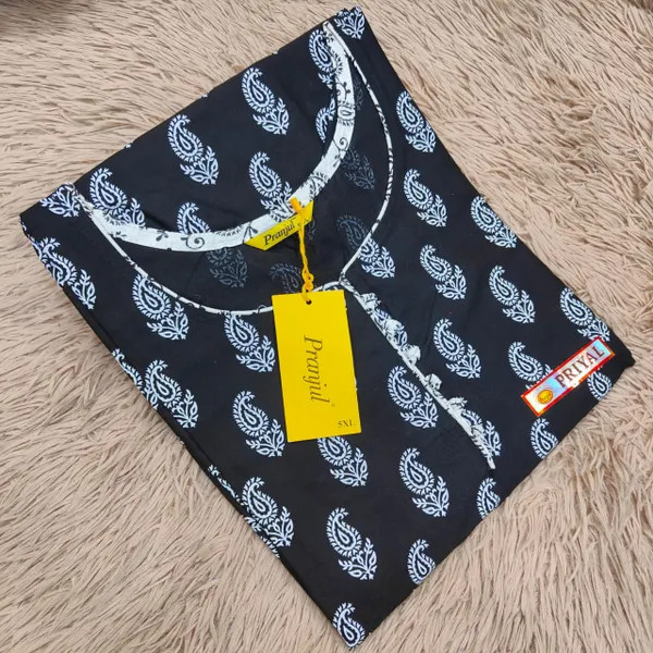 Pranjul Pure Cotton Straight Kurti | PK177