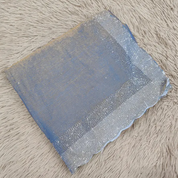 Premium Fendy Silk Saree with Self-Colour Stone Work | SR87