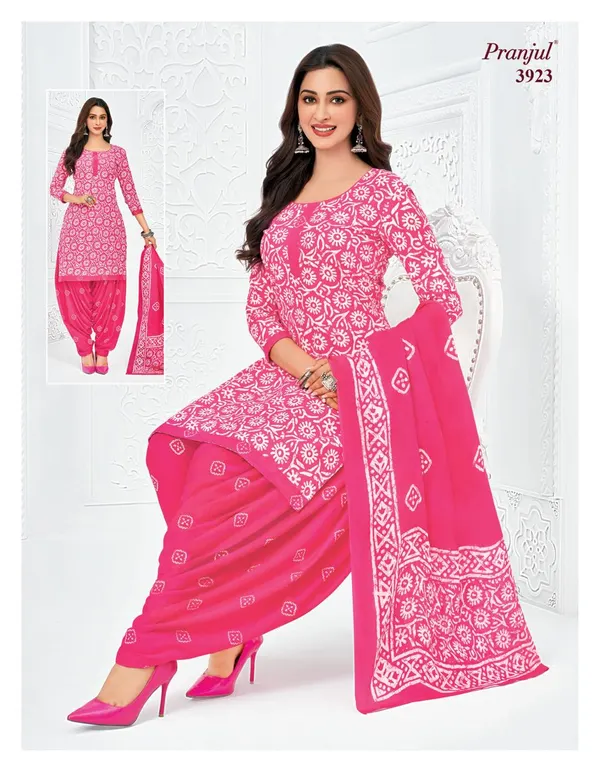 Pranjul Premium Cotton Stright Top Patiyala Bottom with Dupatta | SW3923