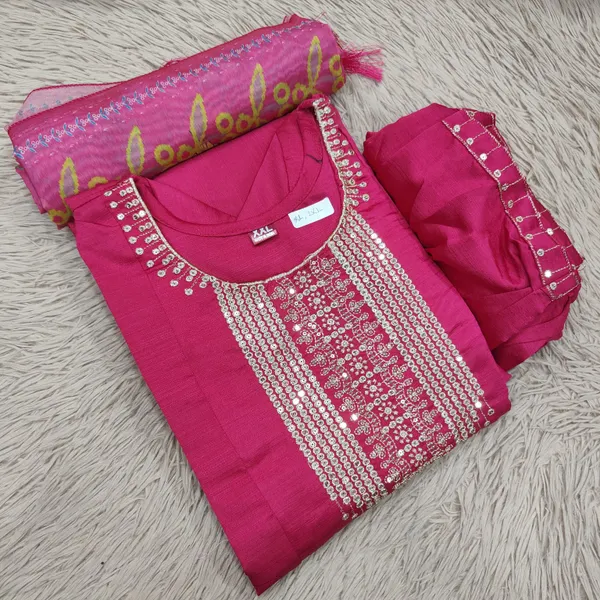 Vatican Silk Top Bottom Dupatta set Collection  | TS2314