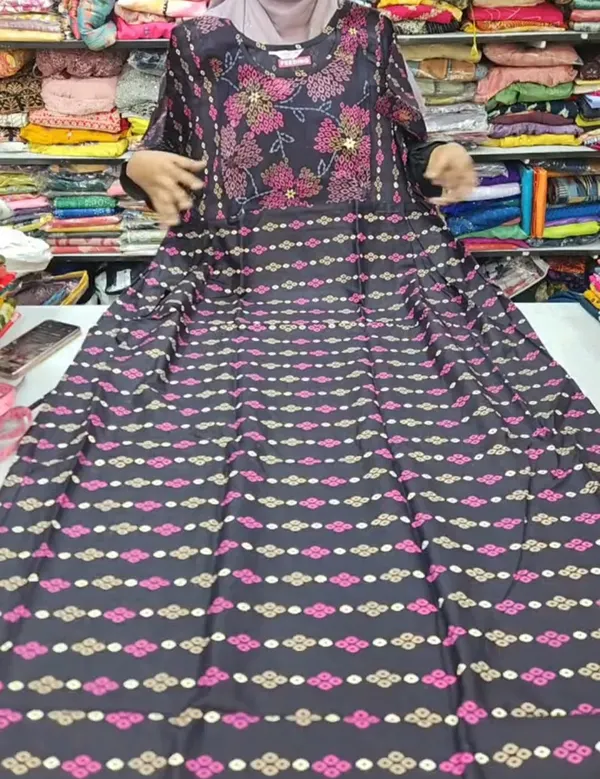 Premium Pure Cotton Feeding Frock Maxi | FN42
