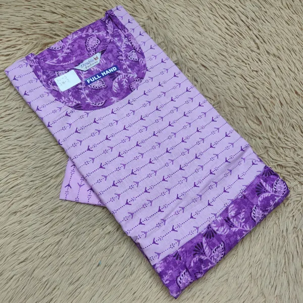 Full Hand Premium Frock Style Nighty } NT3104