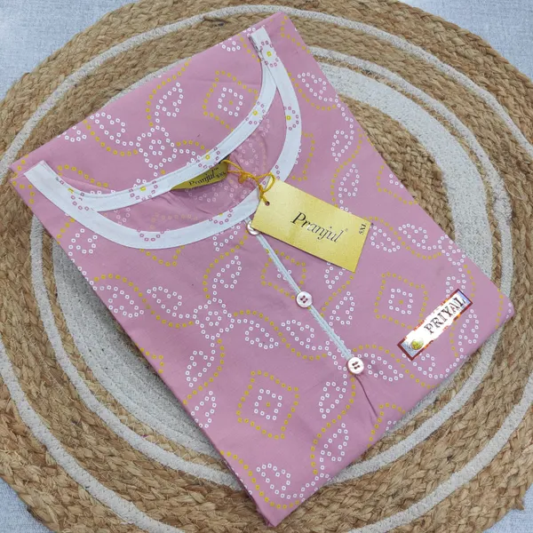 Pranjul Pure Cotton Straight Kurti | PK566