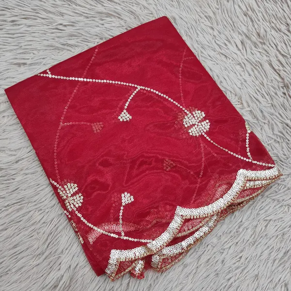 Heavy Tissue Net 2 mtr Dupatta With Sequence work | DS80