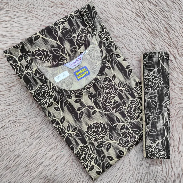 Shawl Nighty Premium Cotton | NT2489