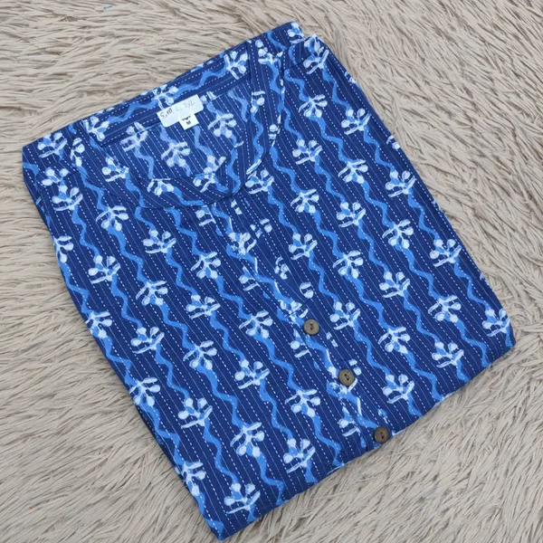 Rayon/ Cotton Stright Kurti with Side Cut | SD128