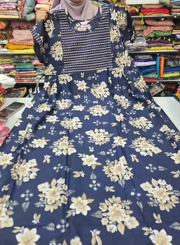Premium Pure Cotton Feeding Frock Maxi | FN51