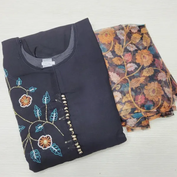 Chiffon Anarkali With Shawl | KS19