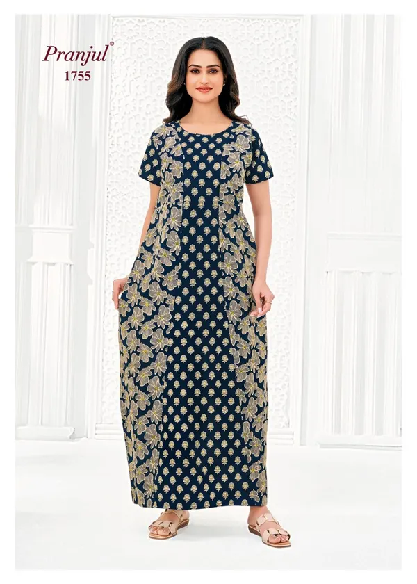 Pranjul Nighty Pure Cotton | PN1755
