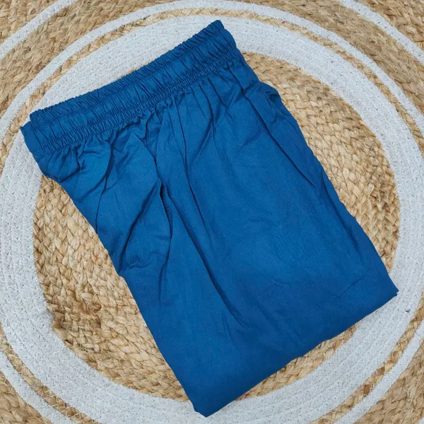 Straight Pants with Pocket & Rope (R.Blue) | 41 Length  | ST35