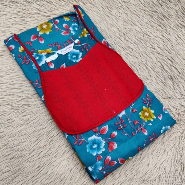 Premium Cotton Frock  Nighty with Adjustable Rope & Side Pocket | NT3364