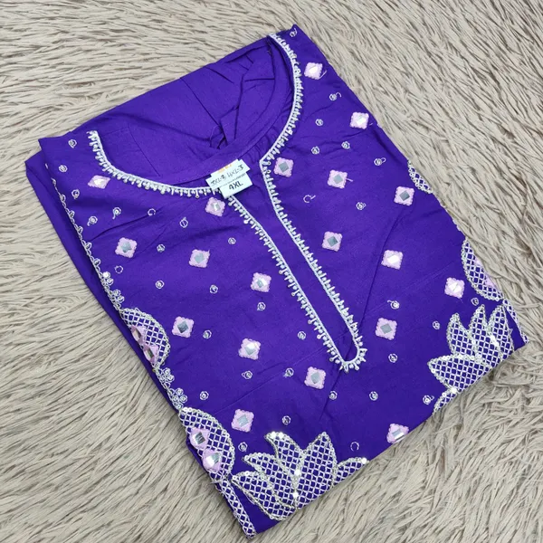 Fancy Silk Long Anarkali Kurti (46–48 Length)  | AK1993