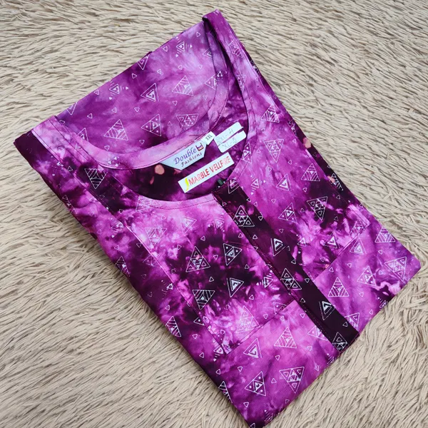 Marble Vellfire Nighty | NT2167