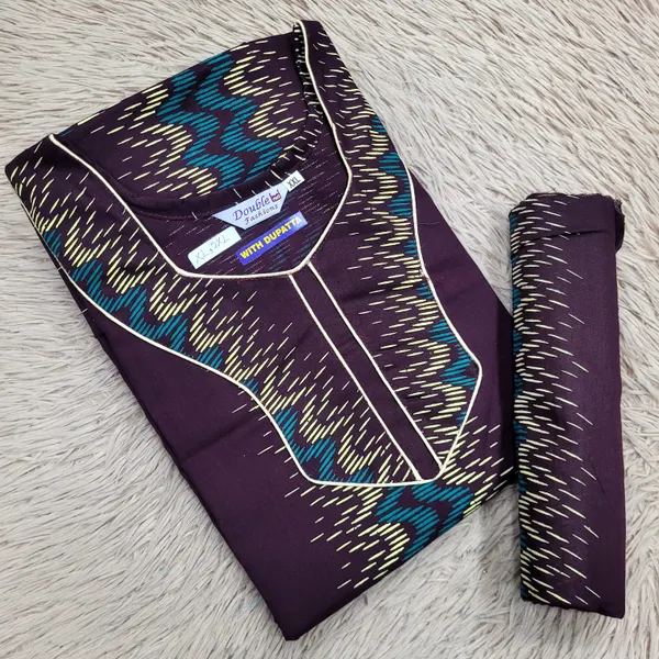 Premium Half Sleeve Shawl Nighty Set | NT3749