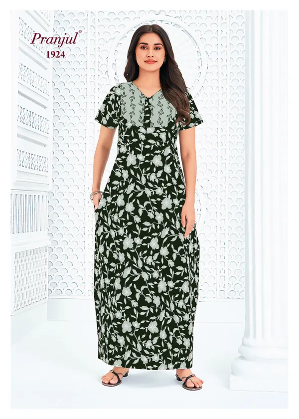 Pranjul Nighty Pure Cotton | PN1924