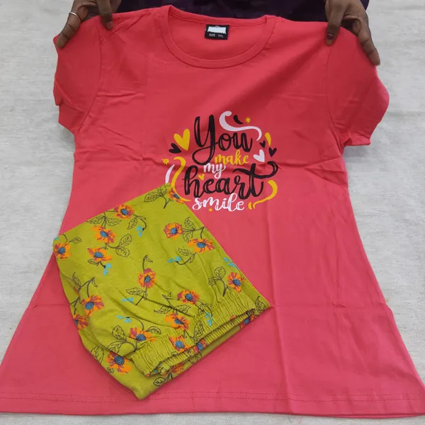 Premium Cotton Night Suit | NS445