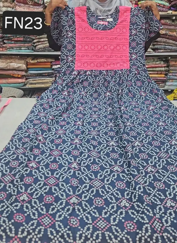 Feeding Frock Nighty / Maxi Gown | FN23