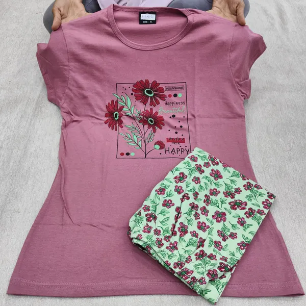 Premium Cotton Night Suit | NS389