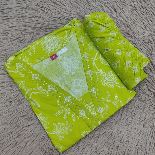 Pure Cotton Salwar Set Straight Pant & Dupatta | TS2555