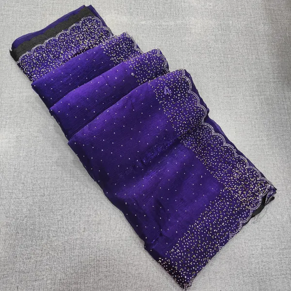 Premium Space Silk Saree with Kat Dhana Work | SR72
