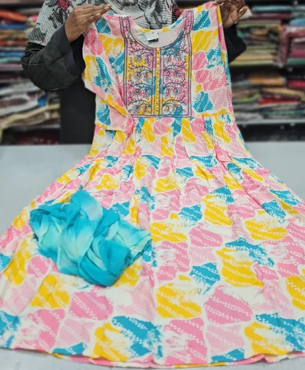 Anarkali Kurti with Dupatta | KS761